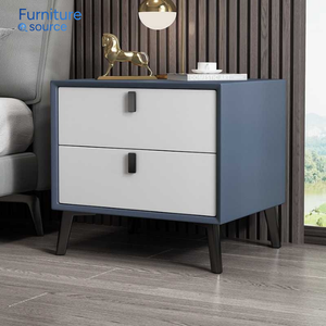 Mesita de noche de madera maciza Vietnam, elegante mesita de noche nórdica con cajón, mesita de noche de madera natural al por mayor - Product Image 3