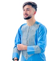 Salwar Kameez Tradicional Musulmán Afgano para Hombre, Talla Grande, Informal, Transpirable, Ligero, de Alta Calidad y Bajo Precio 2025