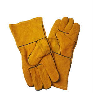 Heavy Duty Industrial High Temperature Heat Resistant Foundry Forging Metal Fabrication Safety Protection Leather Welding <b>Gloves</b> - Product Image 1