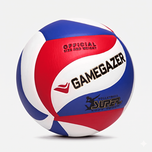 Ballon de volley-ball professionnel en cuir, taille 5, personnalisé avec logo OEM, souple, léger, durable, cousu à la machine, pour entraînement intérieur/extérieur, fabrication usine - Product Image 3