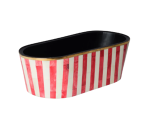 Handwoven Planter Basket with Mother of Pearl Inlay <b>Rectangular</b> Indoor Outdoor Plant <b>Pot</b> for Home Garden Decor from Vietnam - Product Image 2