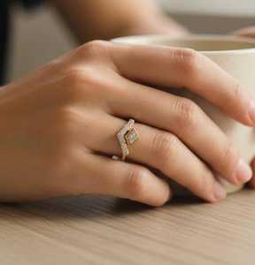 แหวนมอสซาไนต์ทรงกลมชุบทองคำสีกุหลาบ ดีไซน์เรียบหรูไม่ซ้ำใคร สำหรับเงินแท้ 925 ของแท้ ของขวัญแทนใจสำหรับคนรัก - Product Image 4