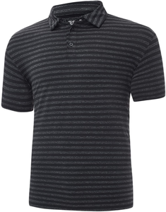 Camiseta Polo de Punto a Rayas para Hombre, Manga Corta, Estilo Casual, Corte Regular, Diseño con Botones - Product Image 2