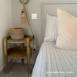 Mesa de Noche Vandana Vista Neo de Madera de Mango - Mesa de Noche - - Product Image 6