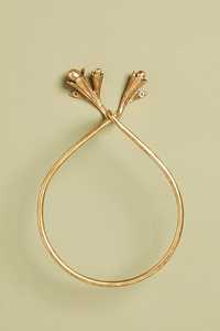 Juego de toallero de metal dorado vintage con gancho de anillo y diseño de concha, accesorios de baño montados en la pared, juego de toallero de latón pulido para baño - Product Image 4