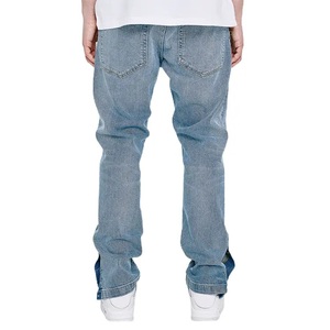 Wholesale Custom Fit <b>Men</b> Denim <b>Jeans</b> Casual Straight Leg Pants OEM ODM Streetwear Cotton Denim <b>Trousers</b> - Product Image 2