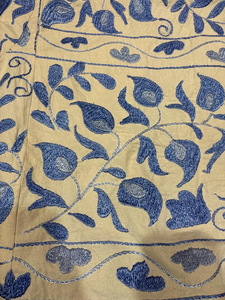 Chaqueta de algodón Suzani bordada a mano con motivos florales, cuello alto, estilo bohemio, manga larga, acolchada, para mujer, ropa de abrigo de invierno y primavera. - Product Image 4