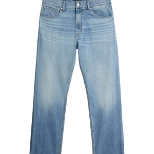 Jean en denim droit décontracté taille basse respirant tricoté écologique séchage rapide léger pour l'été - Product Image 5