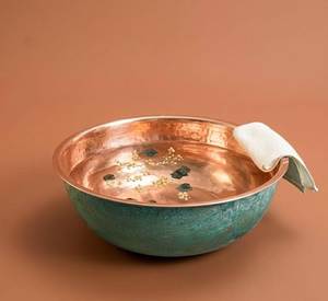 Hammered Copper Pedicure Bowl Professional Spa <b>Basin</b> Comfortable Foot Relaxation Therapy Decorative Design - Product Image 4