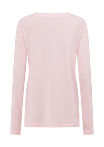 T-shirt femme personnalisé imprimé sans couture à manches longues, coupe ajustée, col en V, extensible, respirant, haut décontracté pour l'entraînement et le fitness - Product Image 2