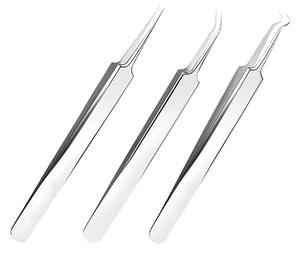 Pince à épiler de haute qualité pour points noirs, pince à épiler pour extensions de cils, pointes fines et aiguisées, prise en main parfaite, pince à épiler pour points noirs - Product Image 1