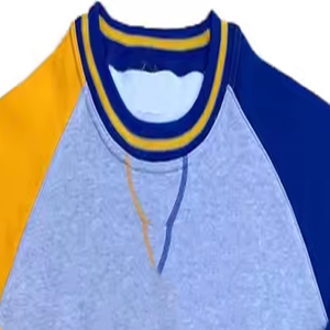 เสื้อสเวตเชิ้ตผ้าเทอร์รี่ผสมคอตตอนโพลีเอสเตอร์คุณภาพสูง แบบซิป คอวี แขนยาว ลายพิมพ์ฤดูหนาว สำหรับผู้ชาย - Product Image 3