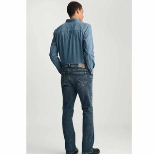 Customizable Size Regular Fit Men's Jeans Breathable Anti-Wrinkle Quick Dry 6 Pocket Lightweight Plus Sizes Washed Wide Leg Pant - Product Image 1