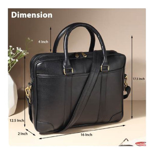 Liviya Genuine Leather Journal Planner Black Customizable Size Embossed Printing Multifunction Business Office Travel Model 153 - Product Image 1