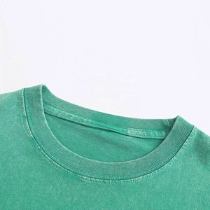 T-shirt surdimensionné lavé à l'acide pour hommes 100% coton personnalisé Streetwear Design de mode vintage lavé avec impression numérique solide - Product Image 3