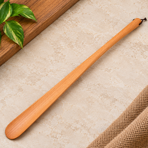 Cuchara para Zapatos de Madera Natural con Mango Largo, Hecha a Mano, con Lazo para Colgar, Pulida y Suave, Ayudante para Calzarse Zapatos en el Hogar o la Entrada - Product Image 5