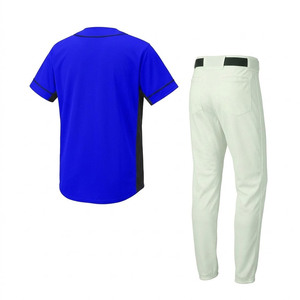 Uniforme de baseball de style classique pour hommes, tissu doux et respirant, coupe confortable, tenue pour entraînement d'équipe et matchs. - Product Image 4