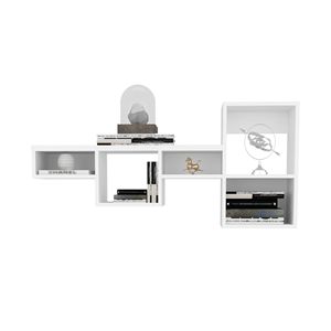 Wallshe 47 \ "ampio scaffale cubo modulare 7 livelli mensola a muro bianco per soggiorno camera da letto casa ufficio - Product Image 6