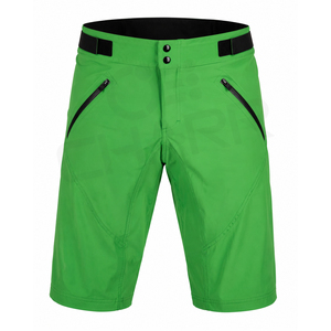 Shorts de cyclisme pour hommes de haute qualité, solides, décontractés, pour VTT et route, avec gel, sans rembourrage, taille élastique, séchage rapide, respirant - Product Image 1