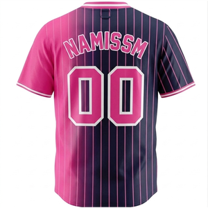 Uniforme de baseball sportif en polyester respirant à 100 %, imprimé sur mesure avec logo, entièrement sublimé, motif écossais sur le devant, grande taille, vente en gros - Product Image 6