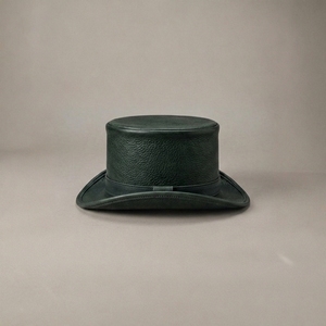 OEM Custom Logo Genuine Full Grain Leather Top <b>Hat</b> Men Women Vintage <b>Steampunk</b> Wholesale Bucket <b>Hats</b> - Product Image 2