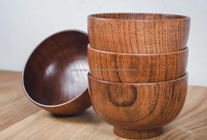 Tazón de masa de madera de Acacia hecho a mano, diseño personalizado, pulido, estilo Feng Shui, decorativo, marfil, amor, tazón de madera, artesanías naturales - Product Image 3