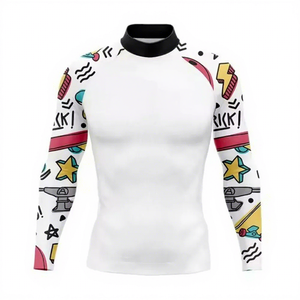 Custom Rash Guard Short Sleeve UPF 50+ UV Protection Quick Dry Surf <b>Swim</b> <b>Shirt</b> Gym Surfing Diving Compression <b>Shirts</b> Mma Wear - Product Image 4