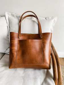 Sac à main pour femme de couleur marron polonais, sacs à main de luxe à la mode, style occidental, fabriqué en Inde, sacs en cuir véritable, prix abordable - Product Image 3