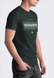 เสื้อยืดคอกลมแขนสั้นสีเขียวเข้มสำหรับผู้ชาย  โลโก้ด้านหน้า  ผ้าถัก  ระบายอากาศได้ดี  ทรงปกติ  สวมใส่สบาย - Product Image 6