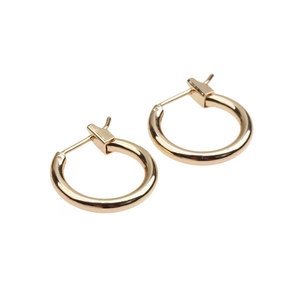 Juego de Aretes de Aro Dorados, Minimalistas, Redondos, en Varios Tamaños, Joyería Clásica para Uso Diario, para Mujer - Product Image 4