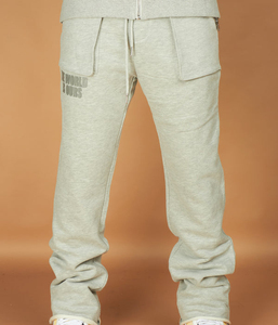 Everyday Wear <b>Lightweight</b> Regular Stylish Durable Winter Solid Soft Cotton Full-zip <b>Hoodie</b> And Matching Straight-leg Jogger Set - Product Image 4
