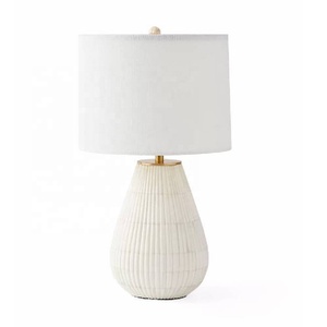 High Quality Herringbone Pattern Bone Inlay Table Lamp Bone Inlay Decorative Table Lamp Side Table Lamp Bone Crafts - Product Image 2