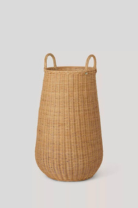 Handmade Rattan <b>Laundry</b> Hamper <b>Basket</b> With Lid <b>Wicker</b> Clothes Storage <b>Basket</b> For Bathroom Bedroom Home Decor - Product Image 6
