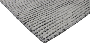 Tapis moderne noir ivoire à pompons, en boucle épaisse, tissé à la main, mélange coton et laine, adapté aux animaux domestiques, pour exercices, pique-niques, prière, chambre et couloir - Product Image 5
