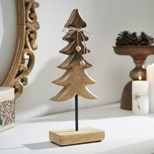 Décoration de sapin de Noël artisanale de haute qualité, écologique, en bois de cerisier, résistante aux intempéries, cadeau pour toutes les saisons - Product Image 4