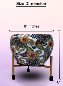 Macetas Metálicas Multicolores con Soporte, Modernas y Decorativas para Interiores, para Mesa, Sala de Estar, Balcón, Jardín u Oficina - Product Image 2