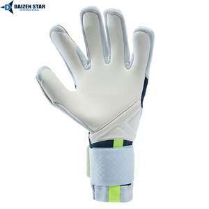 Gants de gardien de but de football professionnels en latex antidérapants, respirants, avec fermeture auto-agrippante et protection des doigts et du pouce pour l'entraînement - Product Image 2