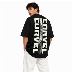 T-shirt graphique homme coupe décontractée streetwear marque privée, imprimé dos audacieux, col rond, OEM ODM, fourniture de vêtements en gros - Product Image 1