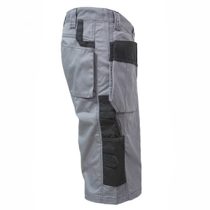 Shorts de travail haute visibilité pour hommes, en toile réfléchissante respirante, multi-poches, pour la construction - Product Image 5