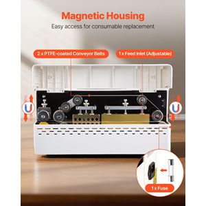 Sigillatrice a Nastro Continuo Automatica con Controllo Digitale della Temperatura, Larghezza di Sigillatura 0.32-0.47, Macchina Sigillatrice Continua Moderna - Product Image 6