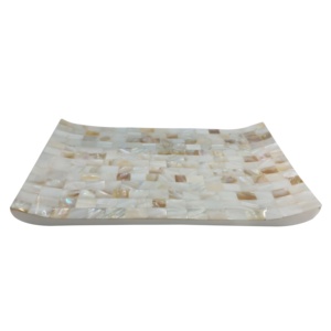 Ensemble de salle de bain quatre pièces accessoires de toilette Designers résine de luxe artisanat indien article corne os haute qualité design unique - Product Image 4