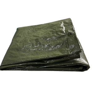 Tarulina de PE verde de alta calidad, resistente al agua, resistente, duradera, lona virgen, fabricante de Vietnam, venta directa de fábrica, corte personalizado - Product Image 1