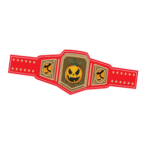 Cinturón de Campeón de Halloween con Diseño de Calabaza Roja, Cinturón de Lucha Libre Espeluznante, Diseño Personalizado, Edición Limitada - Product Image 6