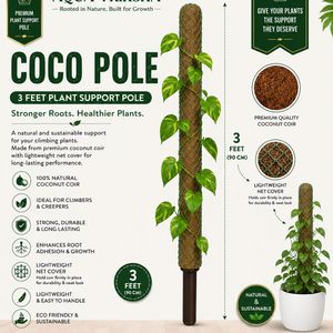 Poteau en coco naturel de 3 pieds (36 pouces) en fibre de coco pour plantes grimpantes - Product Image 3
