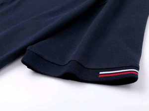 Polo Deportivo para Hombre, Tricolor, con Detalles en Contraste, 2026, Manga Corta, Corte Entallado, Azul Marino y Blanco, Prenda Deportiva Profesional - Product Image 2