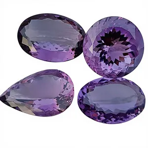 Ametyste violette naturelle taille trionne, certifiée par un tiers, pierre précieuse en vrac, pierre de naissance de février, 13,62 carats, traitée par cirage/huile. - Product Image 1