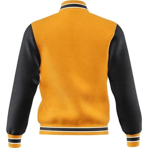 Nouvelle veste universitaire en coton tendance, coupe décontractée, style Letterman, veste bomber en polaire pour homme - Product Image 3