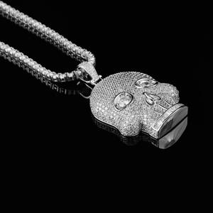 Pendentif en argent 925, style Hip Hop, serti de moissanite VVS, passe le test du diamant, pendentifs personnalisables avec nom ou logo pour homme - Product Image 5