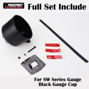 Pour la série SW 85mm jauge montage tasse gousses ensemble complet noir universel ajustement voiture accessoires nouvel état pour rénovation/mise à niveau - Product Image 5