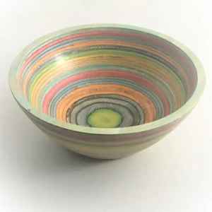 Bol de service en bois émaillé de qualité supérieure pour salades, fruits et soupes, vaisselle moderne et luxueuse pour la cuisine - Product Image 5